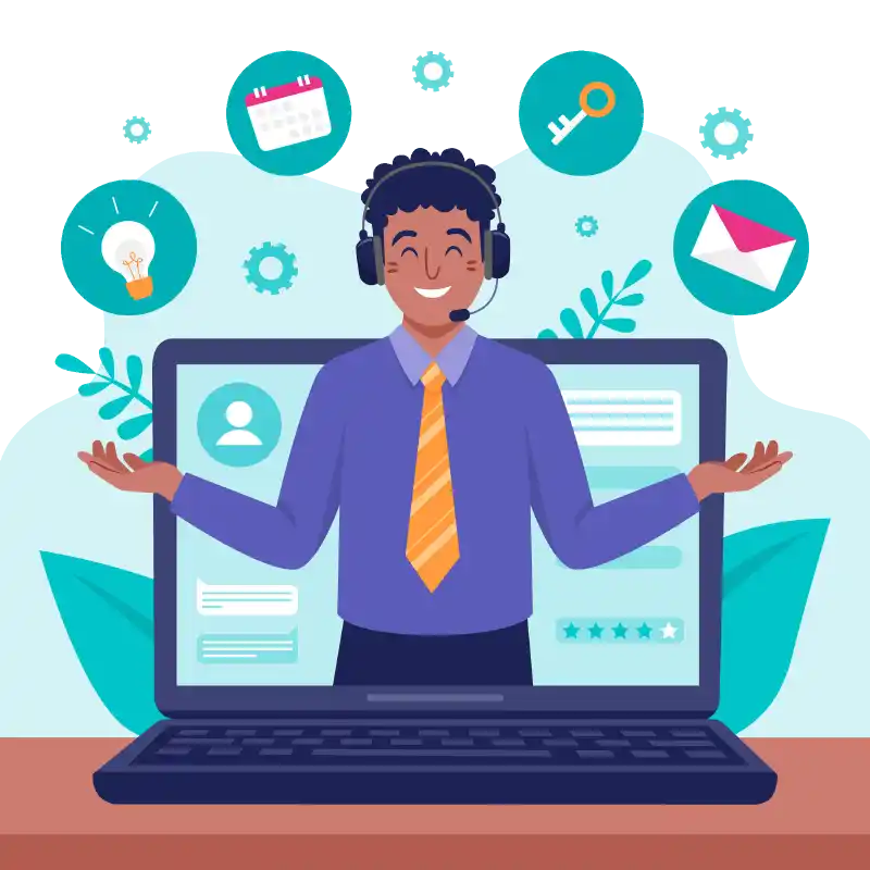 Contact illustration